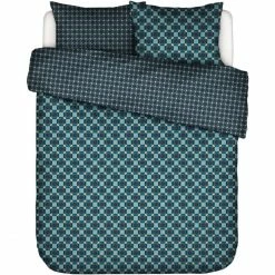 Schlussverkauf ? ESSENZA HOME Essenza Teades Bettwäsche-Set Aus Satin - 135x200 / 80x80 Cm - Nightblue ⌛