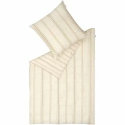 Brandneu ? Musterring Square Bettwäsche-Set Aus Satin - 135x200 / 80x80 Cm - Beige ?