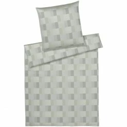 Neu ? Elegante Piazza Bettwäsche-Set Aus Mako-Satin - 135x200 / 40x80 Cm - Natur ⌛