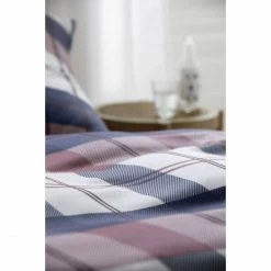 Bester Verkauf ? Elegante Country Bettwäsche-Set Aus Mako-Satin - 135x200 / 40x80 Cm - Purpurrot ? -ESSENZA HOME SHOP unnamed file 1048