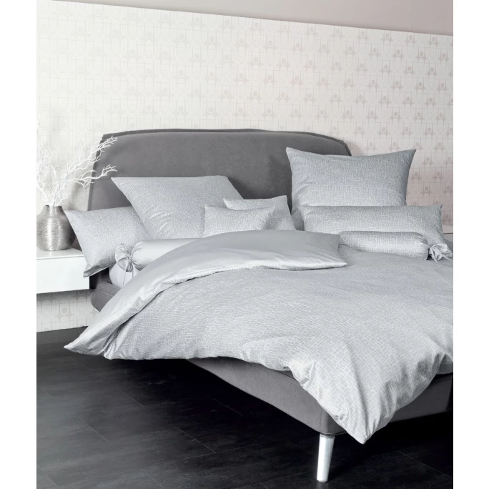 Aktion ? Janine MESSINA 43029 Bettwäsche - 40x80 Cm - Silber ? 2 Aktion ? Janine MESSINA 43029 Bettwäsche - 40x80 Cm - Silber ? – Bild 2