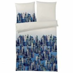 Top 10 ⌛ Elegante Empire State Bettwäsche-Garnitur - 80x80 Cm - Blau ?