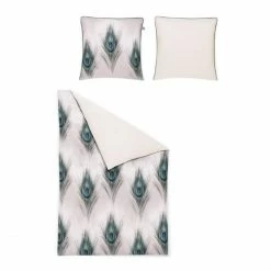 Auslauf ? Irisette SOL-K MAKO-SATIN Bettwäsche-Set - 140x200 / 70x90 (AT) Cm - Smaragd ?