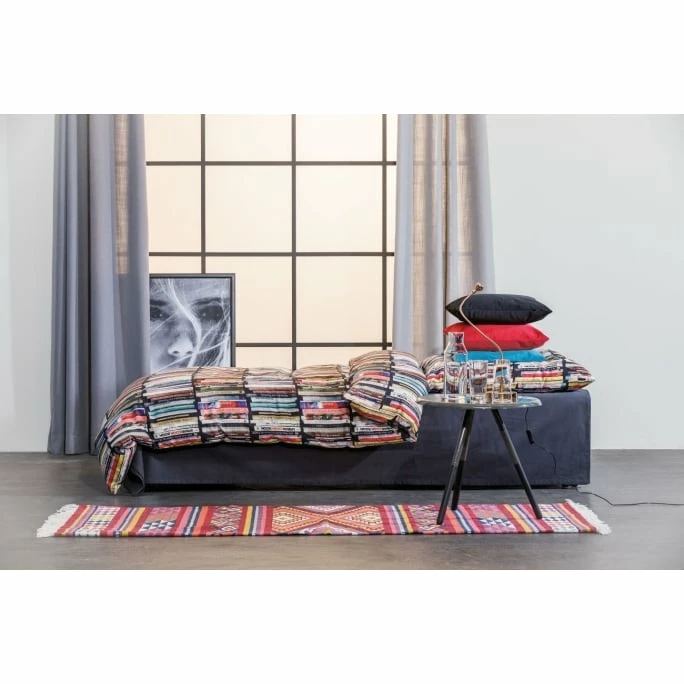 Bester Verkauf ✔️ Apelt Ben Bettwäsche-Set Aus Satin - 155x220 / 80x80 Cm - Schwarz/bunt ❤️ 2 Bester Verkauf ✔️ Apelt Ben Bettwäsche-Set Aus Satin - 155x220 / 80x80 Cm - Schwarz/bunt ❤️ – Bild 2