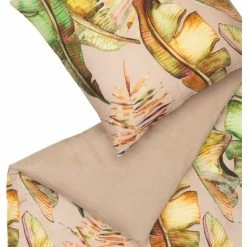 Schlussverkauf ? Schöner Wohnen Jungle Mood Bettwäsche-Set - 135x200 / 80x80 Cm - Nude ? -ESSENZA HOME SHOP unnamed file 1123