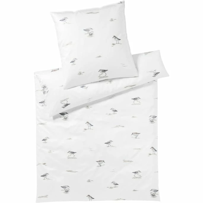 Billig ⌛ Elegante Sandpiper Kopfkissenbezug Aus Mako-Satin - 40x80 Cm - Weiß ? 1 Billig ⌛ Elegante Sandpiper Kopfkissenbezug Aus Mako-Satin - 40x80 Cm - Weiß ?