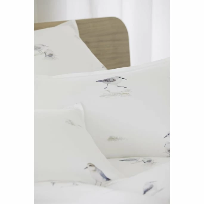 Billig ⌛ Elegante Sandpiper Kopfkissenbezug Aus Mako-Satin - 40x80 Cm - Weiß ? 2 Billig ⌛ Elegante Sandpiper Kopfkissenbezug Aus Mako-Satin - 40x80 Cm - Weiß ? – Bild 2