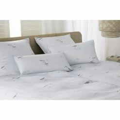 Besorgen ⌛ Elegante Sandpiper Kopfkissenbezug Aus Mako-Satin - 40x80 Cm - Silbergrau ? -ESSENZA HOME SHOP unnamed file 1175