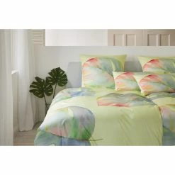 Neu ❤️ Elegante Splendid Bettwäsche-Set Aus Mako-Satin - 135x200 / 40x80 Cm - Zitrus ✔️ -ESSENZA HOME SHOP unnamed file 1186