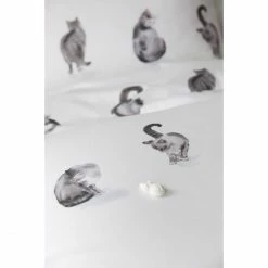 Schlussverkauf ? Elegante Streuner Bettwäsche-Set Aus Mako-Satin - 135x200 / 40x80 Cm - Weiß ? -ESSENZA HOME SHOP unnamed file 1205