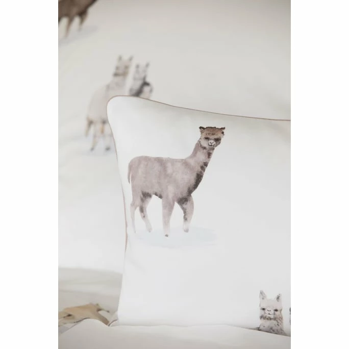 Schlussverkauf ? Elegante Alpaka Bettwäsche-Set Aus Mako-Satin - 135x200 / 40x80 Cm - Weiß ? 3 Schlussverkauf ? Elegante Alpaka Bettwäsche-Set Aus Mako-Satin - 135x200 / 40x80 Cm - Weiß ? – Bild 3