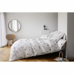 Bestes Angebot ? Elegante Winterzauber Bettwäsche-Set Aus Mako-Satin - 135x200 / 40x80 Cm - Purpurrot ? -ESSENZA HOME SHOP unnamed file 1211