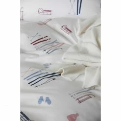 Bestes Angebot ? Elegante Winterzauber Bettwäsche-Set Aus Mako-Satin - 135x200 / 40x80 Cm - Purpurrot ? -ESSENZA HOME SHOP unnamed file 1212