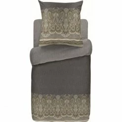 Aktion ⭐ Bassetti SABBIONETA Kopfkissenbezug Aus Baumwollsatin - 40x80 Cm - G1-grau ✔️