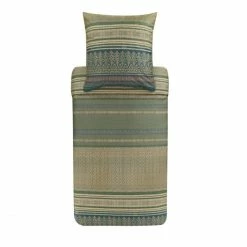 Budget ? Bassetti ROCCARASO Bettwäsche-Set Aus Baumwollsatin - 135x200 / 80x80 Cm - V1-grün ❤️