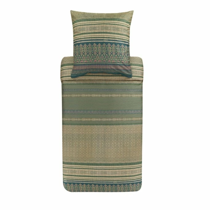 Budget ? Bassetti ROCCARASO Bettwäsche-Set Aus Baumwollsatin - 135x200 / 80x80 Cm - V1-grün ❤️ 1 Budget ? Bassetti ROCCARASO Bettwäsche-Set Aus Baumwollsatin - 135x200 / 80x80 Cm - V1-grün ❤️