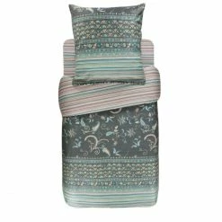 Neu ? Bassetti LIVORNO Bettwäsche Set - 155x220 / 80x80 Cm - G1 - Grau ?