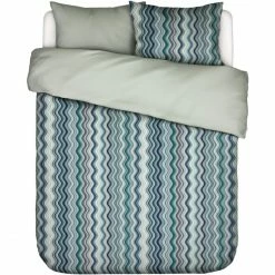 Blitzangebot ? ESSENZA HOME Essenza Sol Bettwäsche-Set Aus Satin - 135x200 / 80x80 Cm - Comforting Green ?
