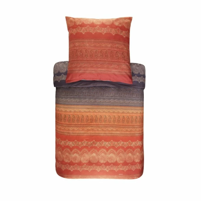 Schlussverkauf ❤️ Bassetti Brunelleschi Bettwäsche-Garnitur Aus Mako-Satin - 140x200 / 70x90 (AT) Cm - O1 - Orange ? 1 Schlussverkauf ❤️ Bassetti Brunelleschi Bettwäsche-Garnitur Aus Mako-Satin - 140x200 / 70x90 (AT) Cm - O1 - Orange ?
