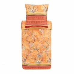 Bester Verkauf ✔️ Bassetti PALLANZA Bettwäsche-Set Aus Baumwollsatin - 135x200 / 80x80 Cm - O1-orange ?