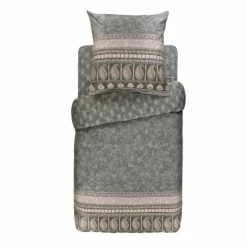 Brandneu ? Bassetti MANTOVA Bettwäsche Set - 155x220 / 80x80 Cm - G1 - Grau ?