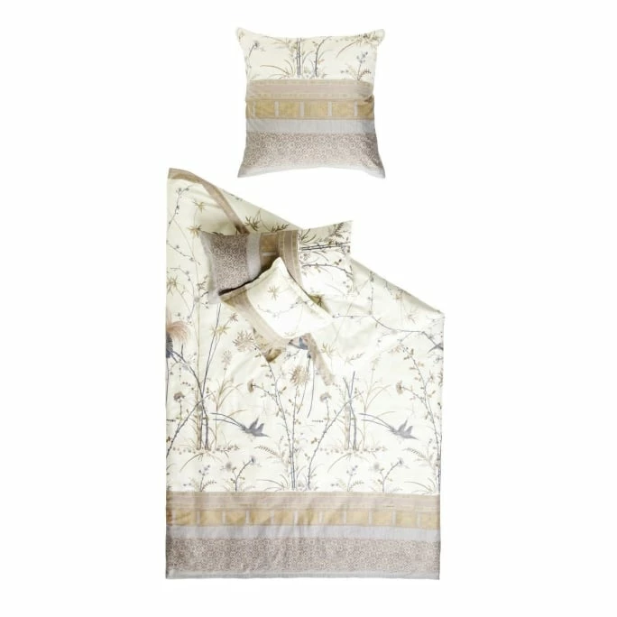Coupon ❤️ Bassetti FONG V8 Bettwäsche - 155x220 / 80x80 Cm - Creme ? 1 Coupon ❤️ Bassetti FONG V8 Bettwäsche - 155x220 / 80x80 Cm - Creme ?