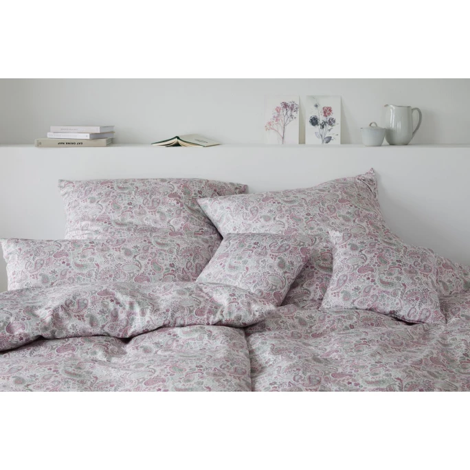 Auslauf ? Elegante Fortune Bettwäsche-Set Aus Mako-Satin - 135x200 / 80x80 Cm - Rose ❤️ 2 Auslauf ? Elegante Fortune Bettwäsche-Set Aus Mako-Satin - 135x200 / 80x80 Cm - Rose ❤️ – Bild 2