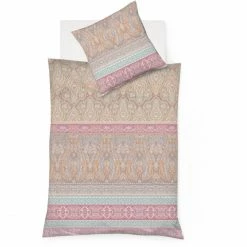 Besorgen ❤️ Fleuresse Modern Classic Bettwäsche-Set Aus Mako Satin - 135x200 / 80x80 Cm - Apricot ✔️