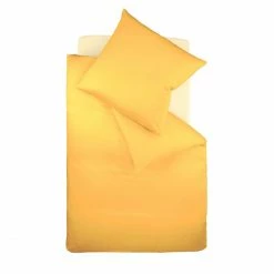 Angebote ? Fleuresse Colours Bettwäsche-Garnitur - 135x200 / 80x80 Cm - Sonne ?