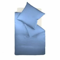 Besorgen ? Fleuresse Colours Bettwäsche-Garnitur - 135x200 / 80x80 Cm - Denim ⌛