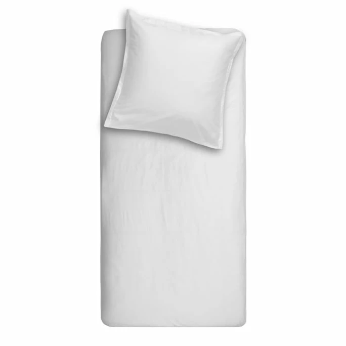 Auslauf ? CINDERELLA PLAIN SATIN BETTWÄSCHE-SET - 155x220 / 80x80 Cm - White ? 1 Auslauf ? CINDERELLA PLAIN SATIN BETTWÄSCHE-SET - 155x220 / 80x80 Cm - White ?