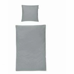 Bestpreis ? Irisette Stream 8481 Bettwäsche-Garnitur Aus Satin - 155x220 / 80x80 Cm - Grau ?