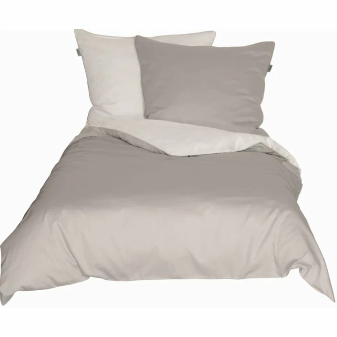 Brandneu ? Schöner Wohnen Pure Bettwäsche-Set - 135x200 / 80x80 Cm - Offwhite-sand ? 1 Brandneu ? Schöner Wohnen Pure Bettwäsche-Set - 135x200 / 80x80 Cm - Offwhite-sand ?