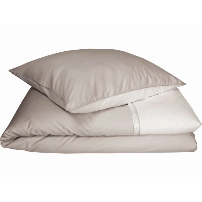 Brandneu ? Schöner Wohnen Pure Bettwäsche-Set - 135x200 / 80x80 Cm - Offwhite-sand ? 2 Brandneu ? Schöner Wohnen Pure Bettwäsche-Set - 135x200 / 80x80 Cm - Offwhite-sand ? – Bild 2