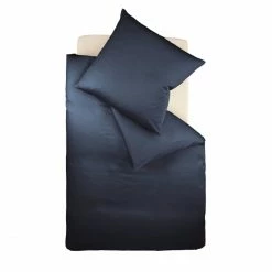 Budget ? Fleuresse Colours Bettwäsche-Garnitur - 135x200 / 80x80 Cm - Nachtblau ?