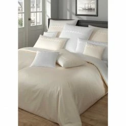 Budget ? Elegante El Greco Bettwäsche-Set Aus Satin - 135x200 / 80x80 Cm - Natur ? -ESSENZA HOME SHOP unnamed file 1523