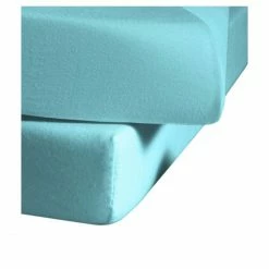 Brandneu ? Fleuresse Colours L Bettlaken Aus Mako-Satin - 160x260 Cm - Türkis ?