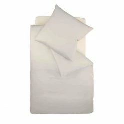 Coupon ? Fleuresse Colours Satin-Bettwäsche - 135x200 / 80x80 Cm - Porzellan ✔️