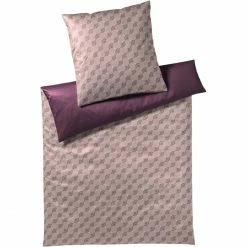 Brandneu ⭐ JOOP! Cornflower Double Bettwäsche Aus Mako-Satin - 135x200 / 40x80 Cm - Powdered Berry ✨