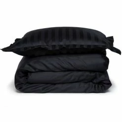 Angebote ✔️ Damai Linea Bettwäsche-Set Aus Satin - 135x200 / 80x80 Cm - Black Onyx ✨ -ESSENZA HOME SHOP unnamed file 1570