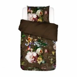 Top 10 ? ESSENZA HOME Essenza Fleur Satin Bettwäsche - 135x200 / 80x80 Cm - Chocolate ⌛