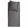 Brandneu ⭐ CINDERELLA PLAIN SATIN BETTWÄSCHE-SET - 135x200 / 80x80 Cm - Anthracite ? -ESSENZA HOME SHOP unnamed file 1650