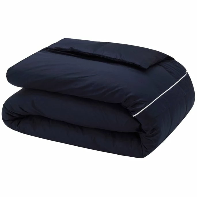 Blitzangebot ? Tommy Hilfiger Satin Uni Bettwäsche-Garnitur - 155x220 / 80x80 Cm - Navy ❤️ 1 Blitzangebot ? Tommy Hilfiger Satin Uni Bettwäsche-Garnitur - 155x220 / 80x80 Cm - Navy ❤️