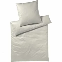 Großhandel ? Elegante Solid Bettwäsche-Set Aus Mako-Satin - 135x200 / 40x80 Cm - Beige ?