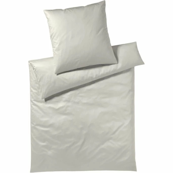 Großhandel ? Elegante Solid Bettwäsche-Set Aus Mako-Satin - 135x200 / 40x80 Cm - Beige ? 1 Großhandel ? Elegante Solid Bettwäsche-Set Aus Mako-Satin - 135x200 / 40x80 Cm - Beige ?