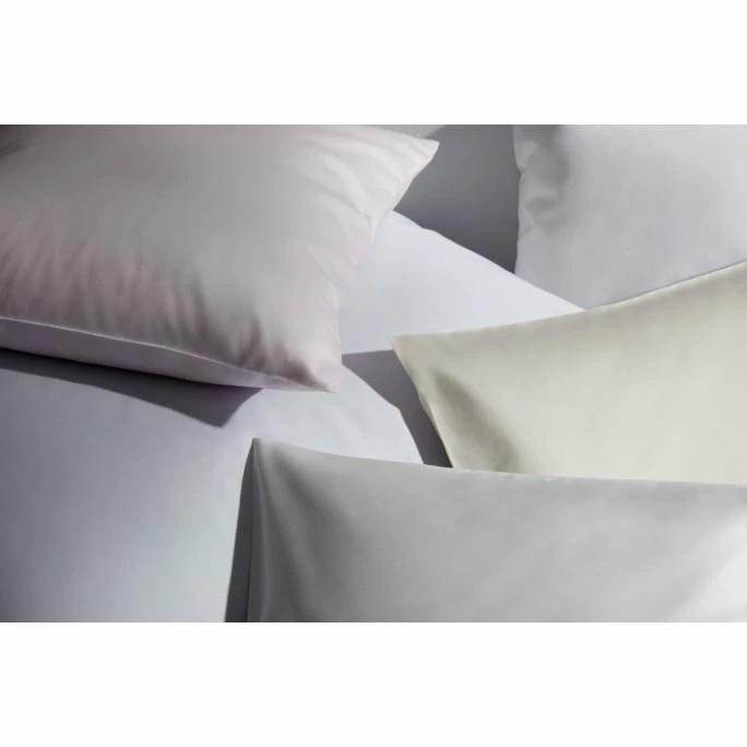 Brandneu ⌛ Elegante Solid Kopfkissenbezug Aus Mako-Satin - 40x80 Cm - Greige ? 3 Brandneu ⌛ Elegante Solid Kopfkissenbezug Aus Mako-Satin - 40x80 Cm - Greige ? – Bild 3