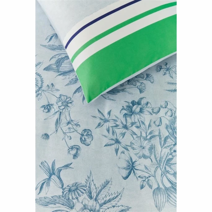 Coupon ? Oilily ? Summer Fig Bettwäsche-Set Aus Mako-Satin - 155x220 / 80x80 Cm - Meeresgrün ? 3 Coupon ? Oilily ? Summer Fig Bettwäsche-Set Aus Mako-Satin - 155x220 / 80x80 Cm - Meeresgrün ? – Bild 3