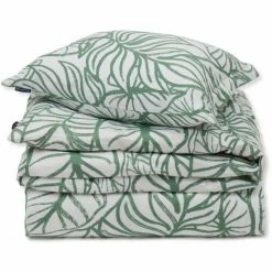 Coupon ? Lexington Printed Sateen Bettwäsche-Set - 135x200 / 80x80 Cm - White/green ?