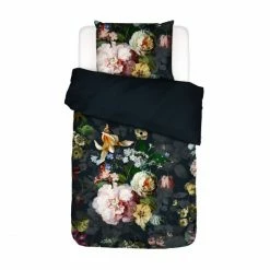 Am billigsten ⭐ ESSENZA HOME Essenza Fleurel Flanell Bettwäsche-Set - 155x220 / 80x80 Cm - Indigo Blue ?