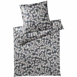 Besorgen ? Elegante Twice Bettwäsche-Set Aus Mako-Satin - 135x200 / 40x80 Cm - Anthrazit ✨